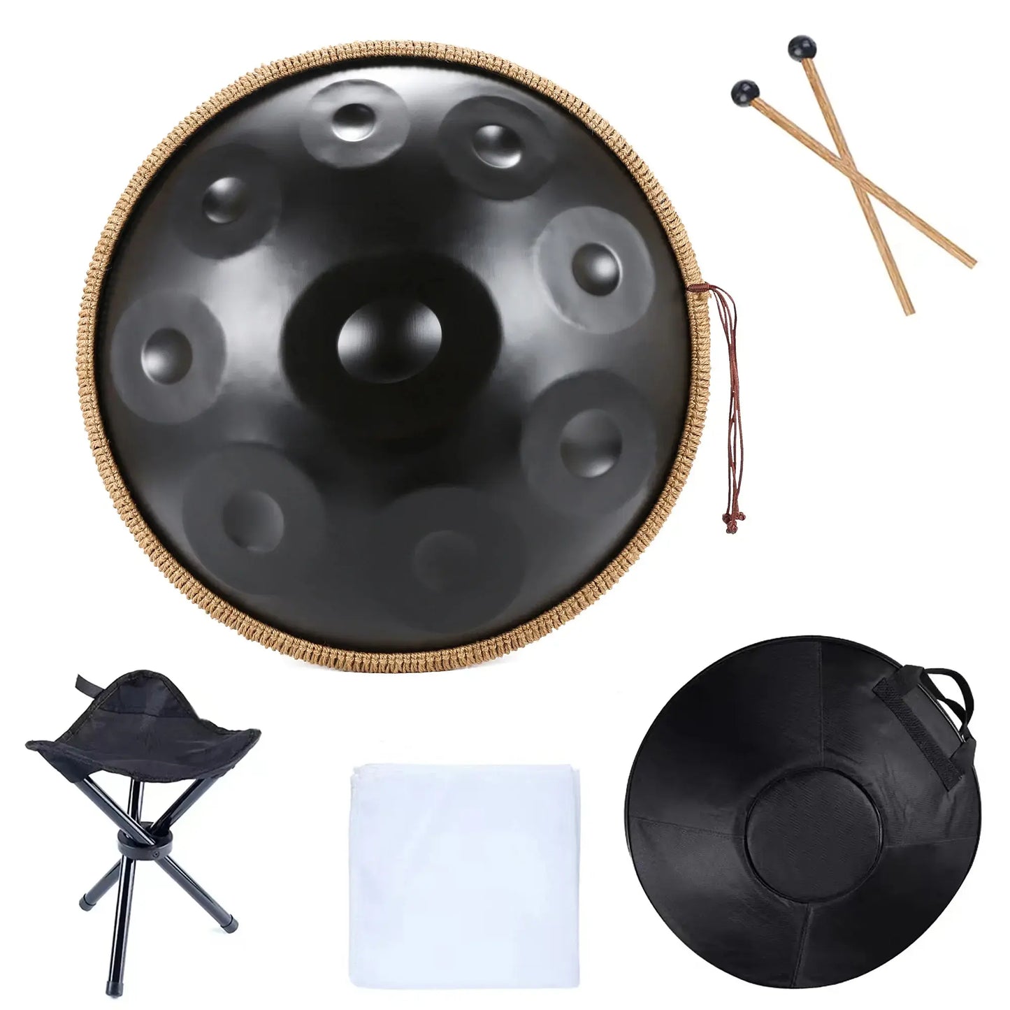 Handpan 18 pouces – 9 notes G Mineur (440 Hz)