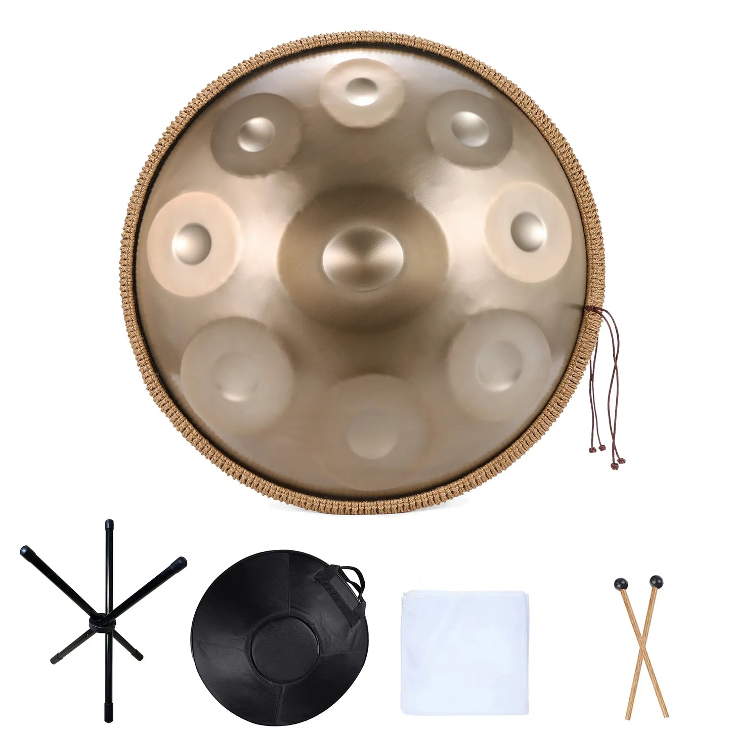 Handpan 18 pouces – 9 notes G Mineur (440 Hz)