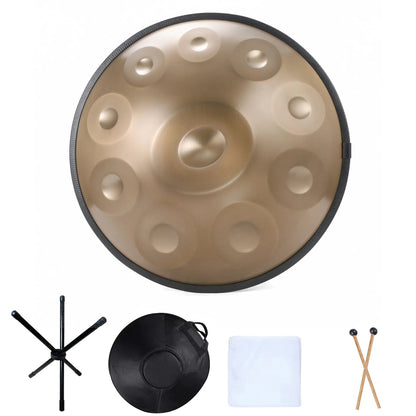 Handpan 22 pouces – 10 notes D mineur (440 Hz)
