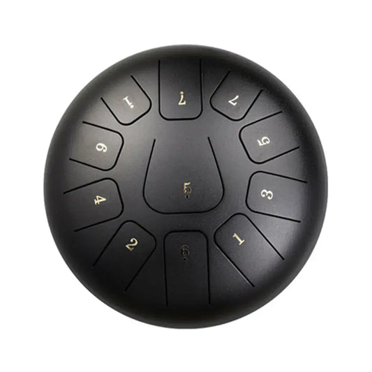 Tongue Drum 11 notes – 10 pouces acier noir